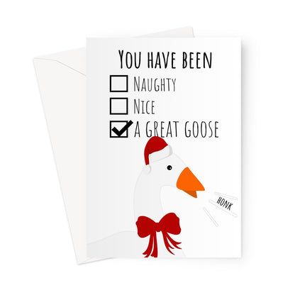 Goose christmas GREAT CUSTOM  Greeting Card