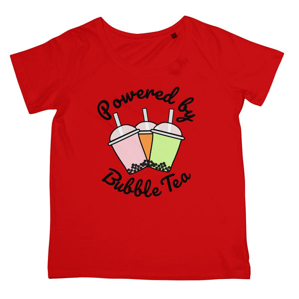 Powered By Bubble Tea T-Shirt (Foodie Collection, Women's Fit)