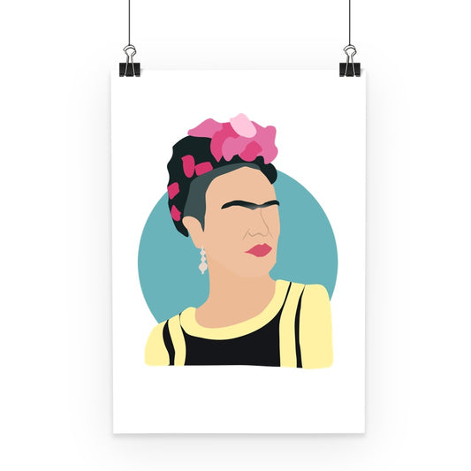 Frida Kahlo Minimal Poster a4 Poster