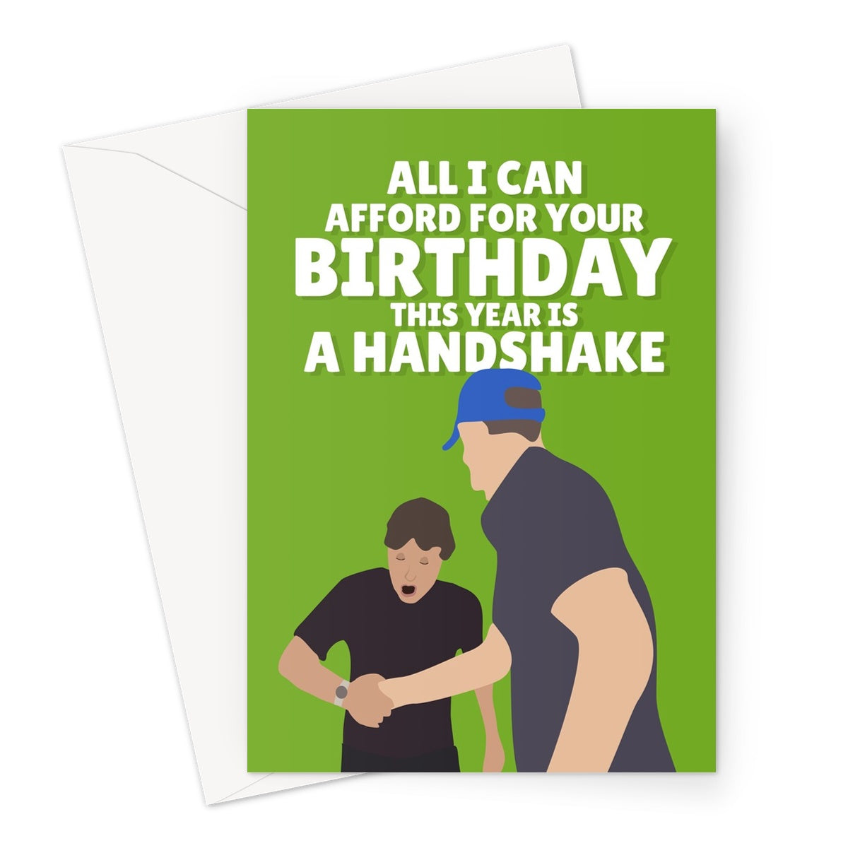 Tuchel Conte Handshake Meme All I Can Afford for Your Birthday Football Fan Funny Greeting Card