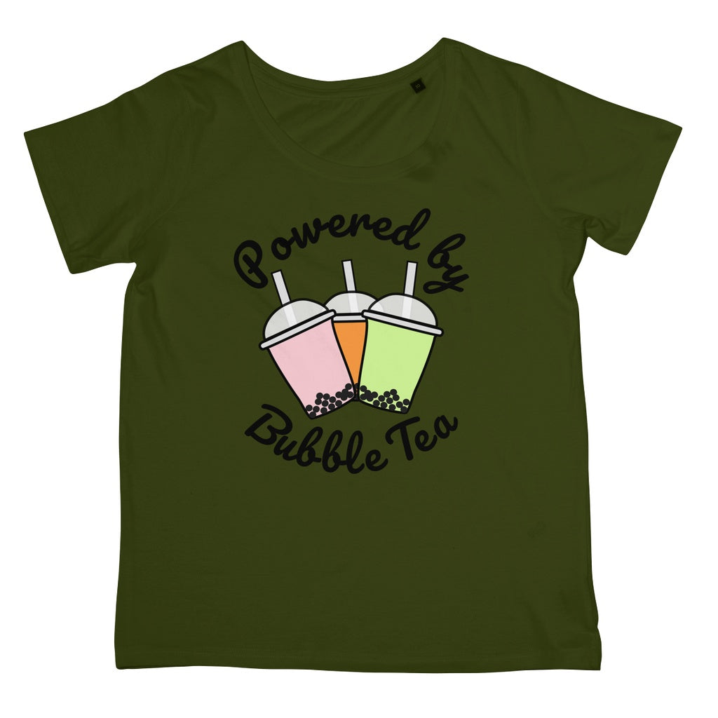 Powered By Bubble Tea T-Shirt (Foodie Collection, Women's Fit)