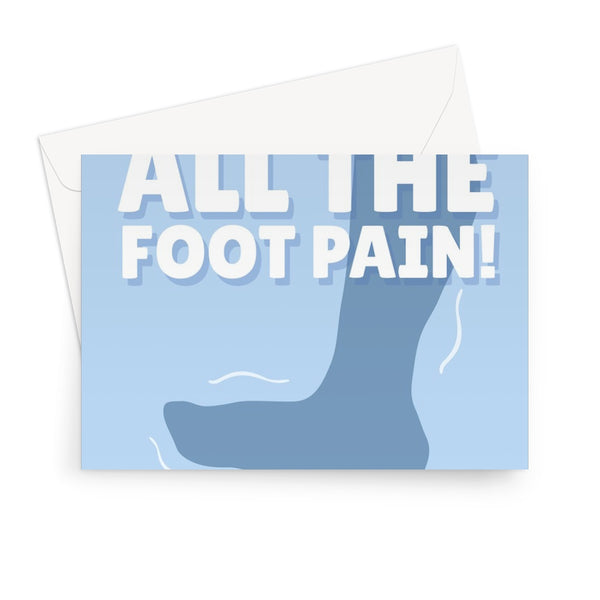 Sorry For All The Foot Pain Father's Day Birthday Dad Funny Stepping on a Lego Brick Ouch Childhood Greeting Card