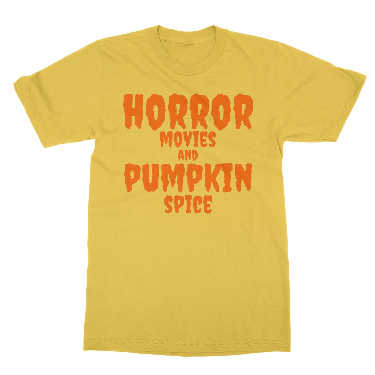 Halloween Apparel - Horror Movies and Pumpkin Spice  Softstyle T-Shirt