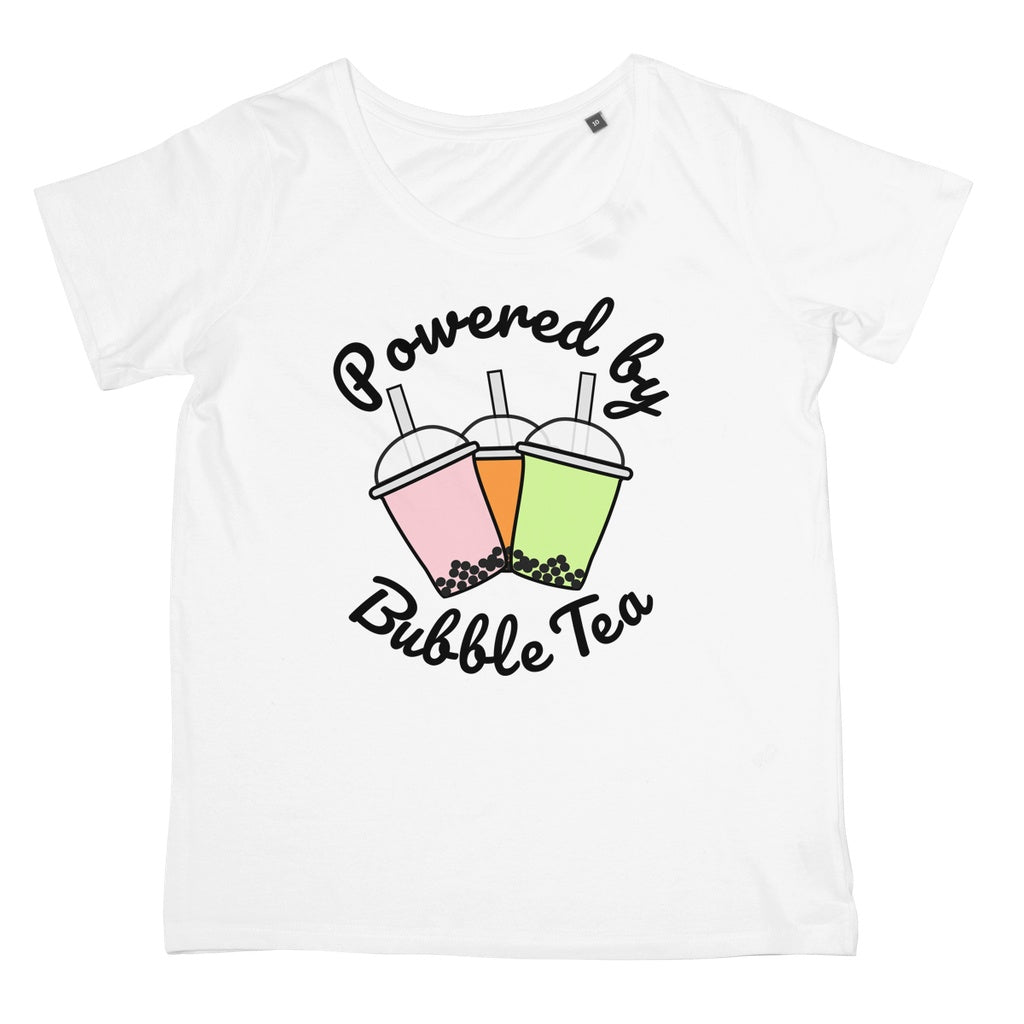 Powered By Bubble Tea T-Shirt (Foodie Collection, Women's Fit)
