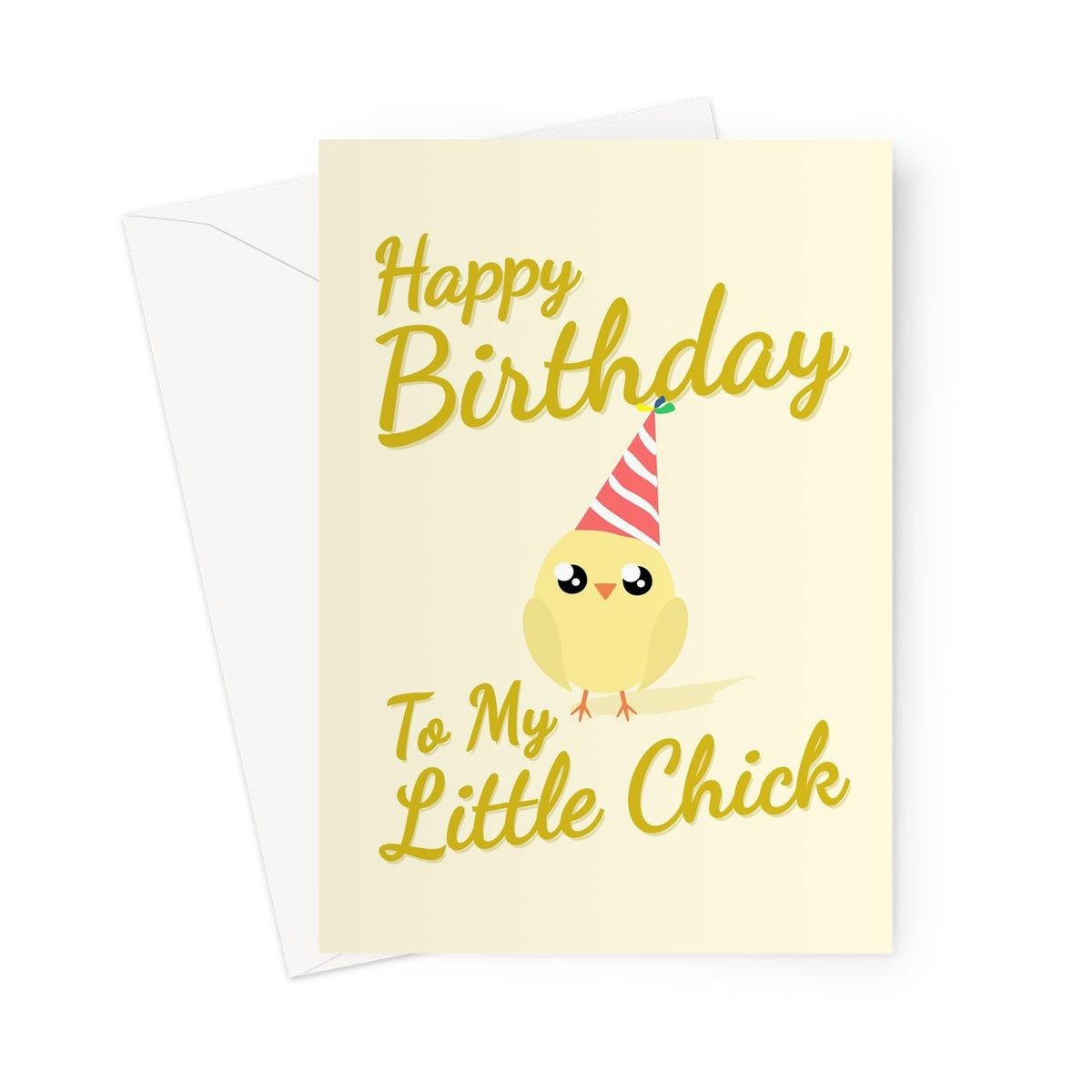 Happy Birthday To My Little Chick Easter March April Baby Chicken Cute Greeting Card