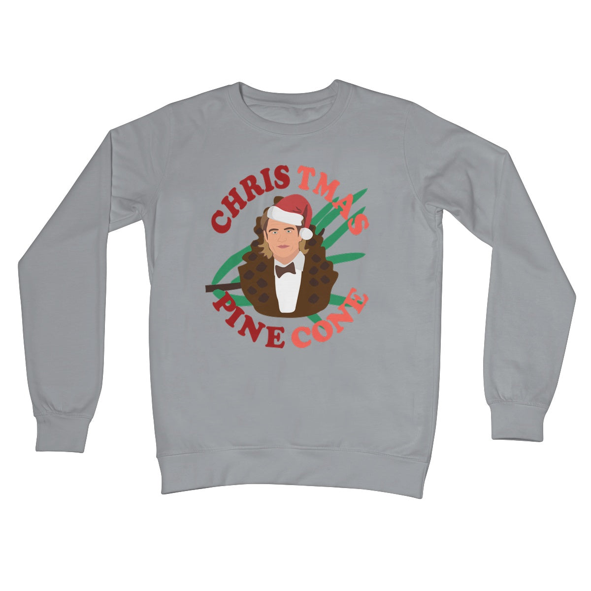 Christmas Pine Cone Chris Pine Funny Jumper Celebrity Crew Neck Sweatshirt