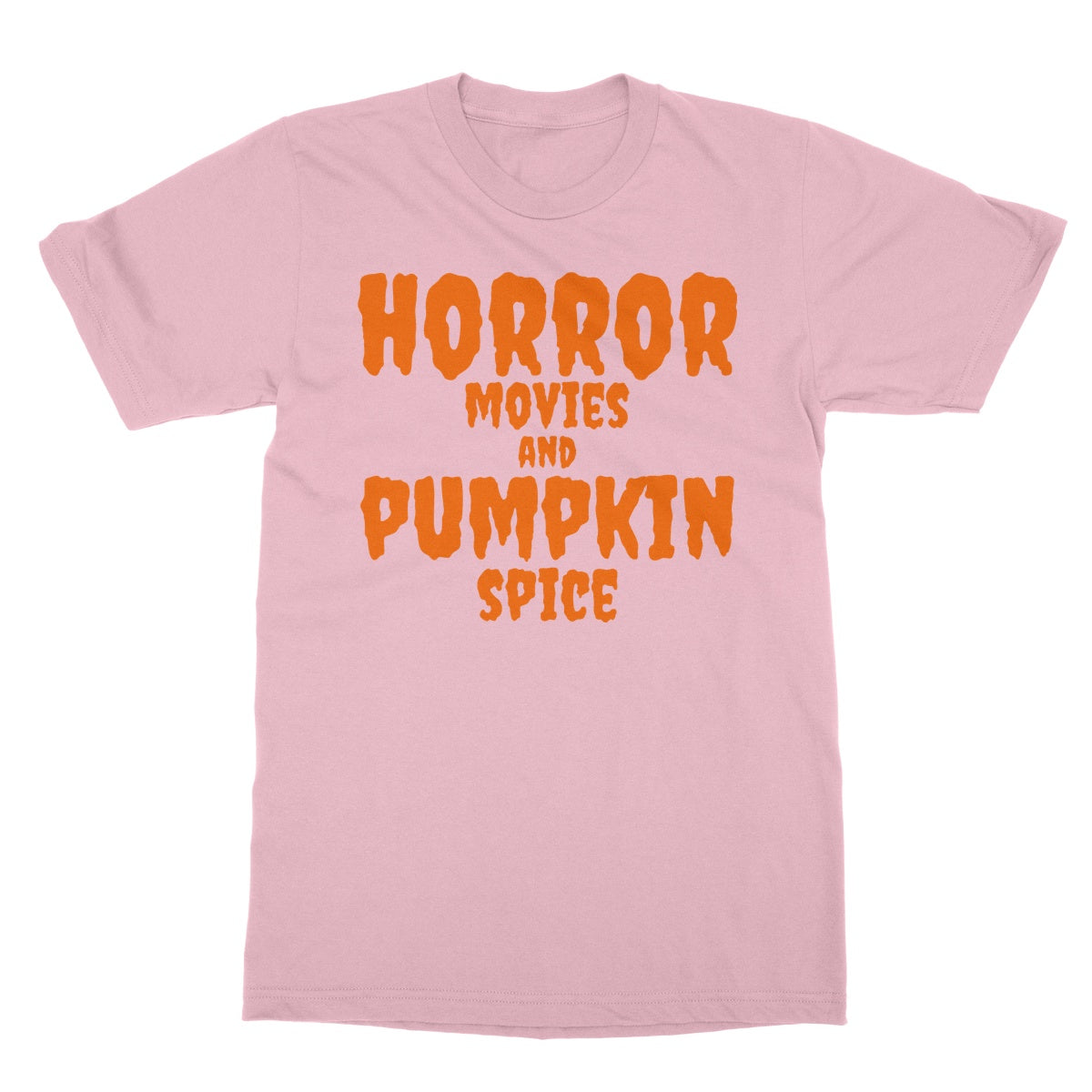 Halloween Apparel - Horror Movies and Pumpkin Spice  Softstyle T-Shirt