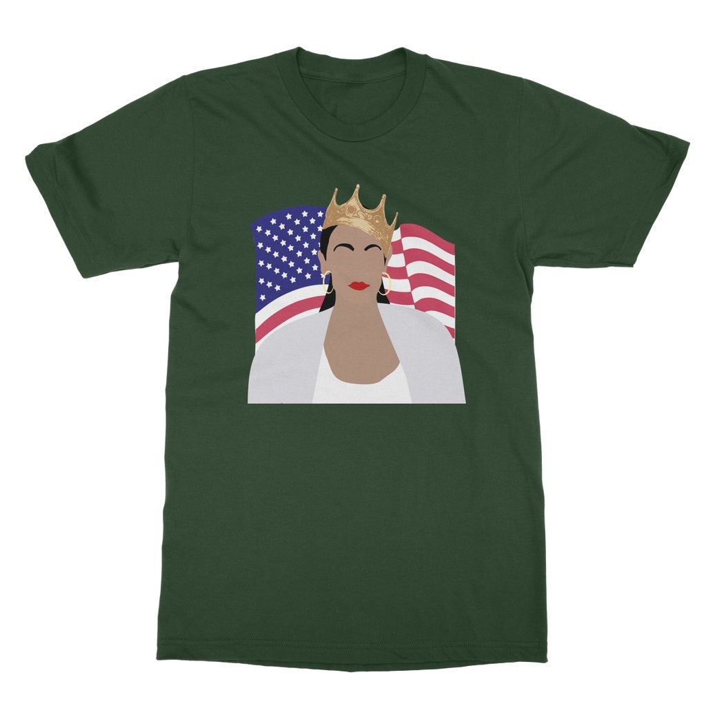 Notorious AOC Biggie Smalls American Flag Design Softstyle T-Shirt