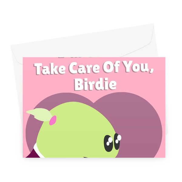 It's Okay Birdie I'm Gonna Take Care Of You Nanalan Cute Valentine's Day Anniversary Tiktok Greeting Card