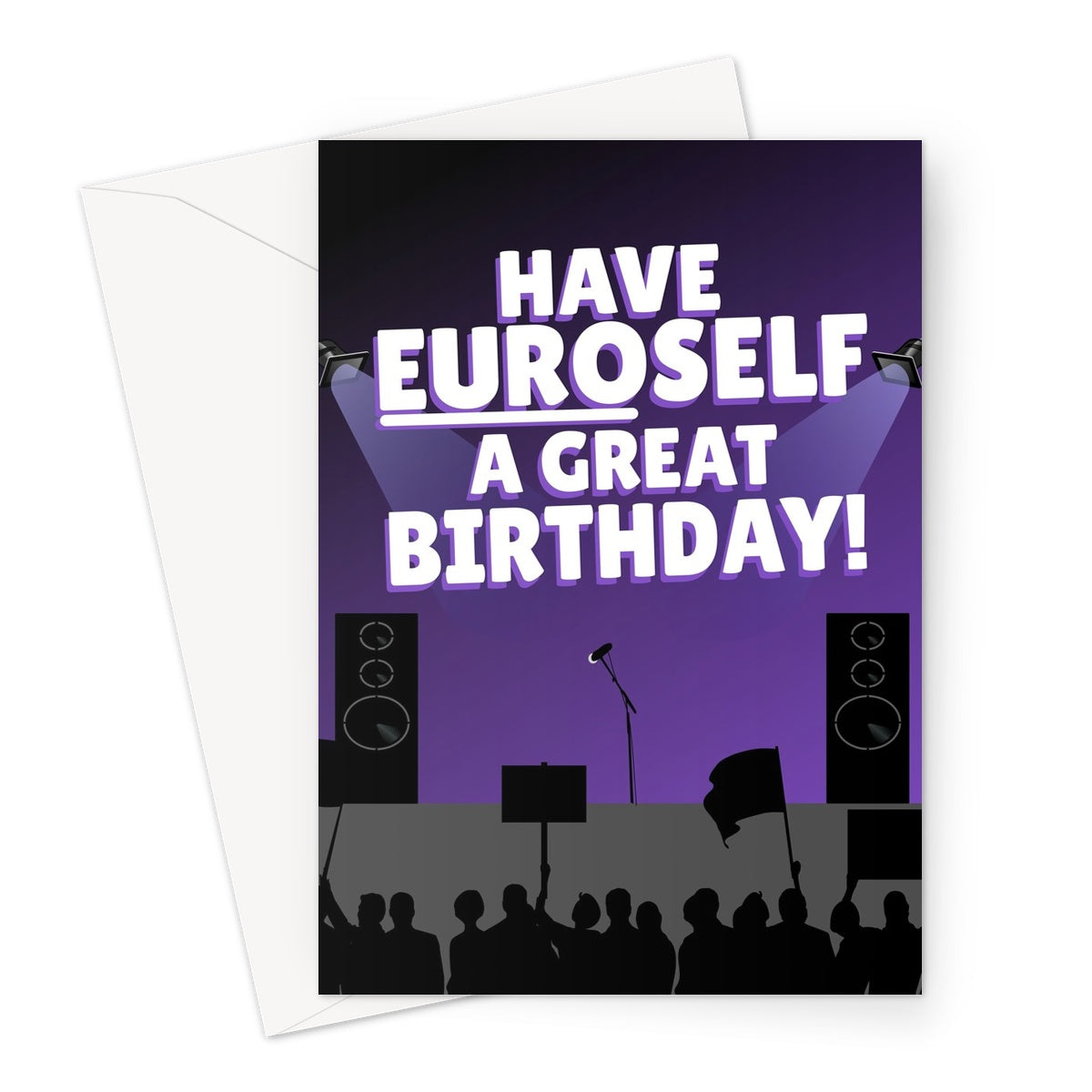 Have Euroself a Great Birthday Funny Eurovision Song Mae Muller Fan Sam Ryder Greeting Card