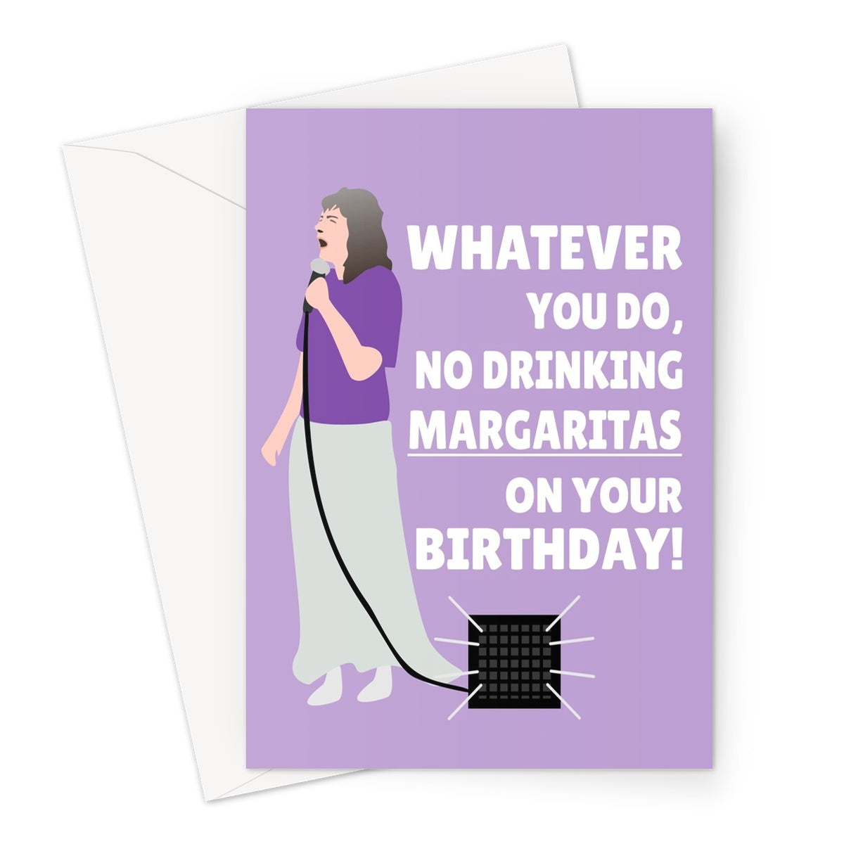 Whatever You Do, No Drinking Margaritas On Your Birthday! Funny Trend Viral Meme Video Preacher  Greeting Card