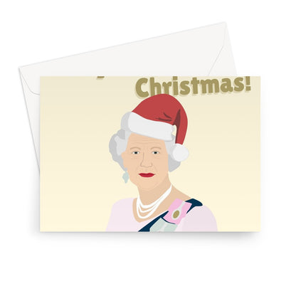 Have a Royally Good Christmas The Queen Funny Fan Celebrity  Greeting Card