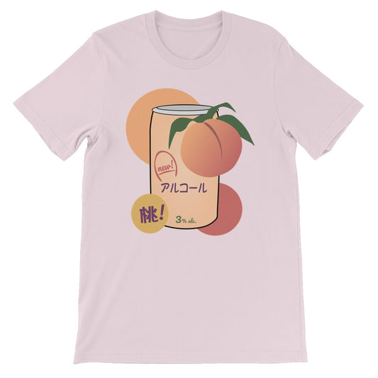 Peach Drink Tee for 3XL Unisex Short Sleeve T-Shirt