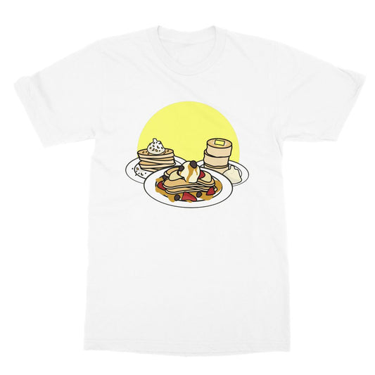 Cute Pancake T-Shirt - White T-Shirt With Pancake Print