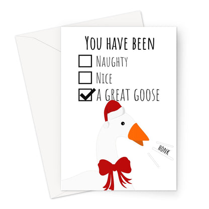 Goose christmas GREAT CUSTOM  Greeting Card