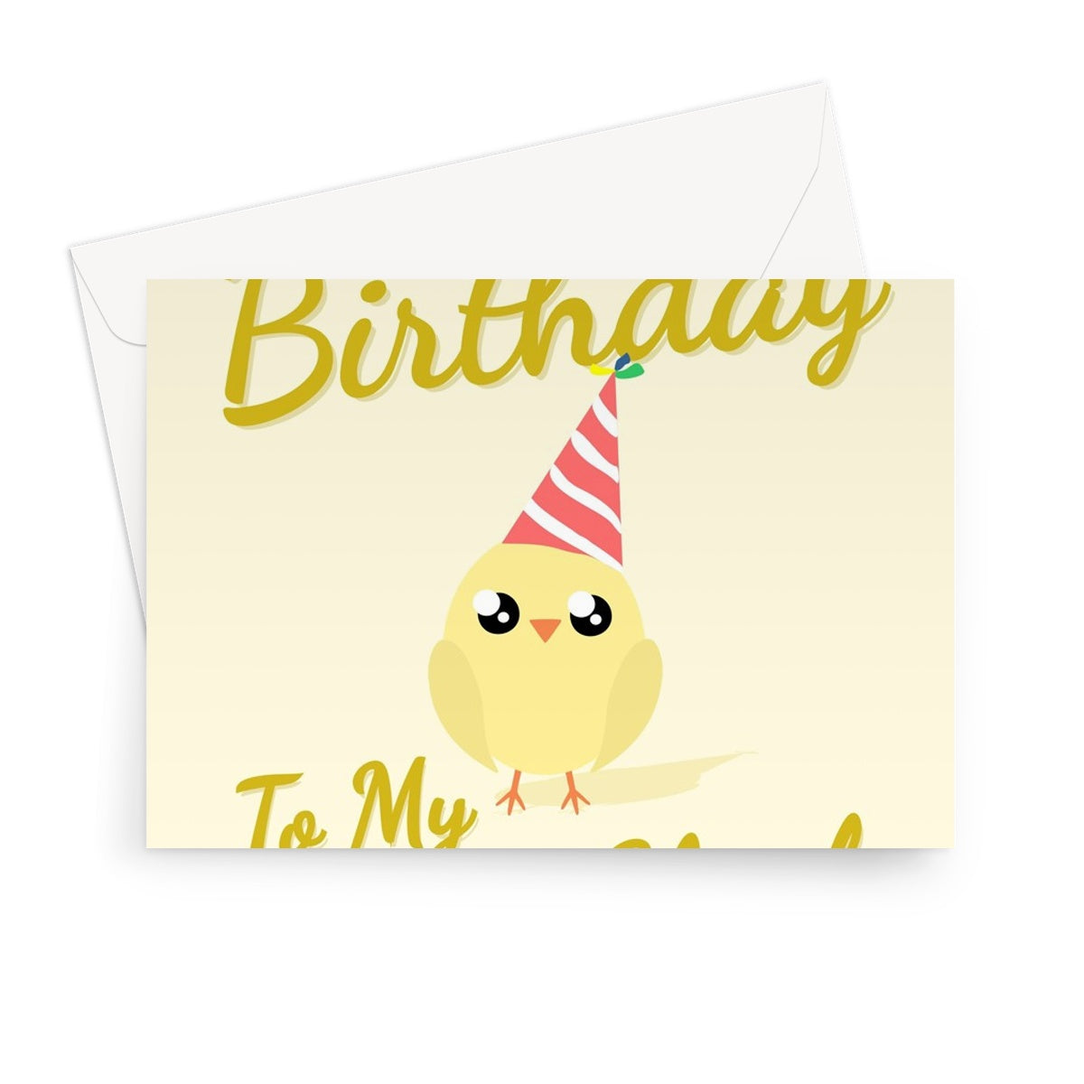 Happy Birthday To My Little Chick Easter March April Baby Chicken Cute Greeting Card