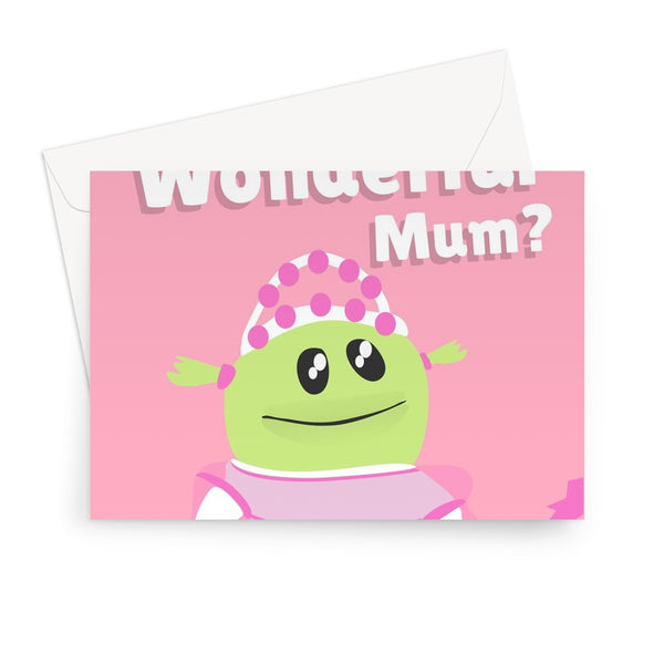 Who's That Wonderful Mum Nanalan Tiktok Funny Cute Girl Mother's Day Greeting Card