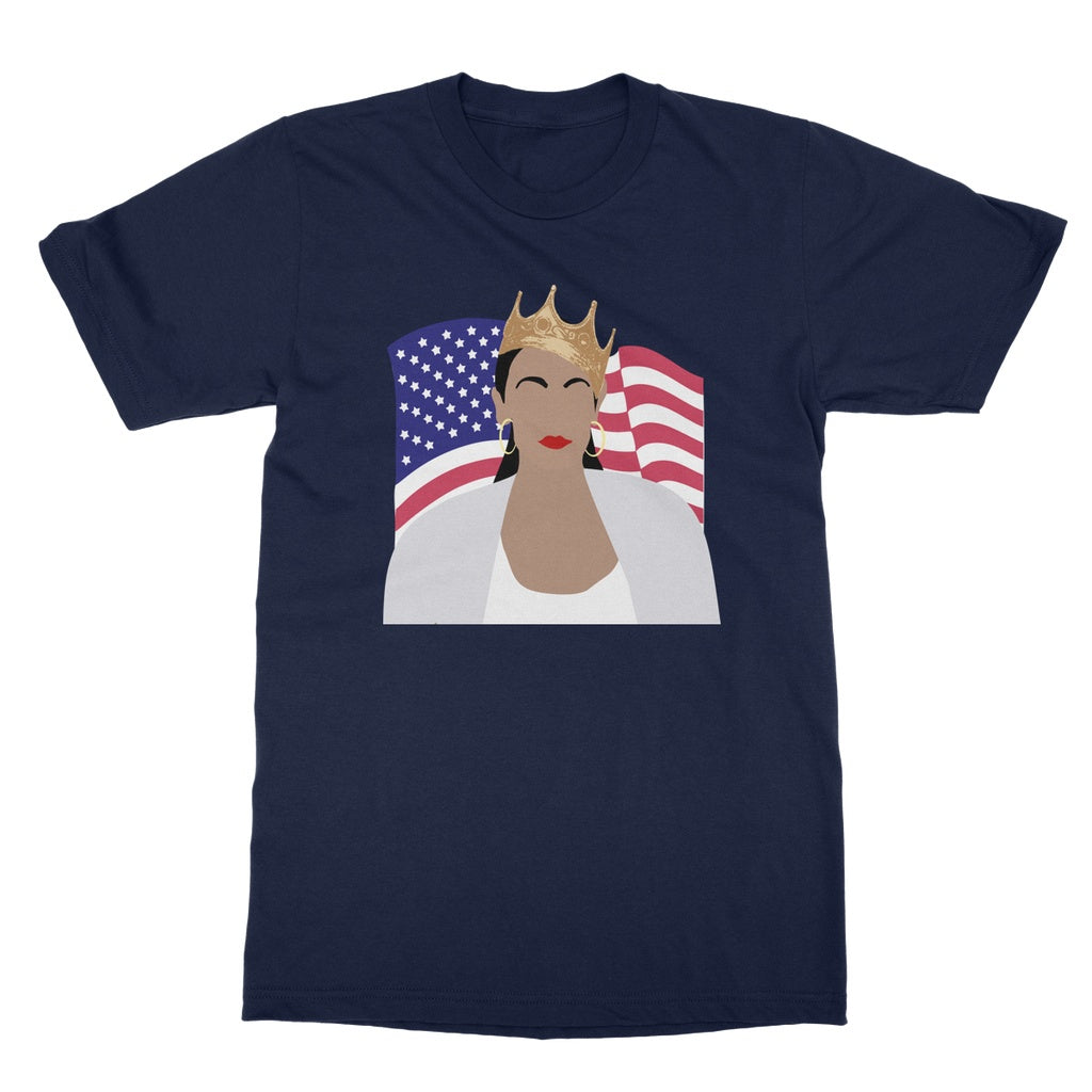 Notorious AOC Biggie Smalls American Flag Design Softstyle T-Shirt