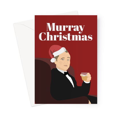 Murray Christmas NEW Detail Xmas Film Movie Fan Love Bill Murray Merry Punny Celebrity Icon Greeting Card