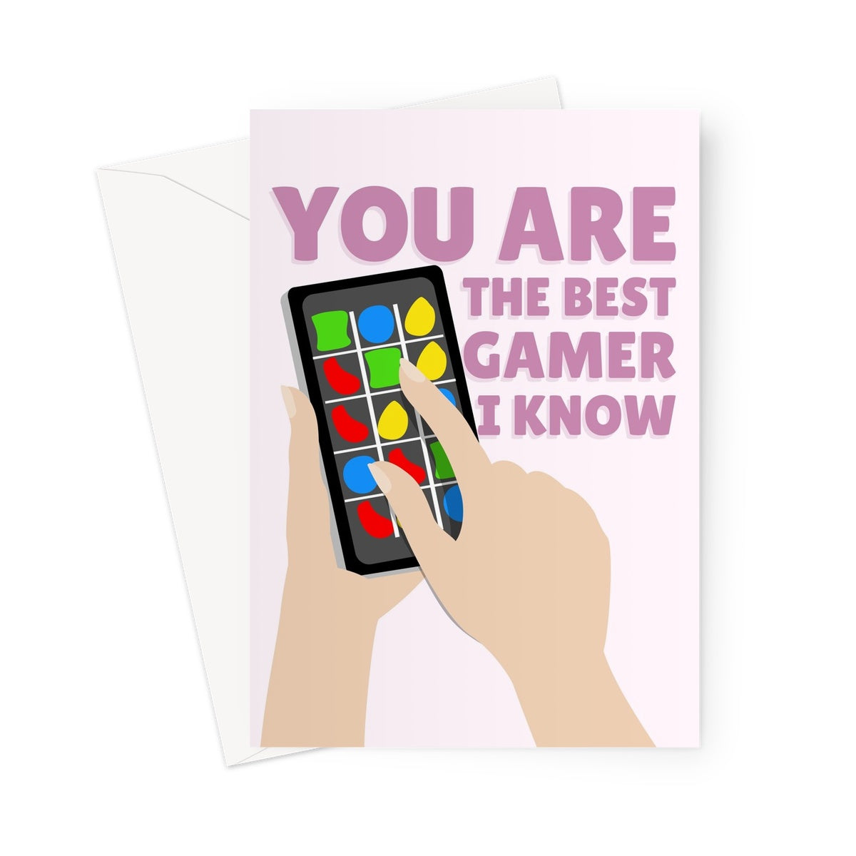 You Are The Best Gamer I Know Mother's Day Mum Candy App Game Addict Fan Love Funny Greeting Card