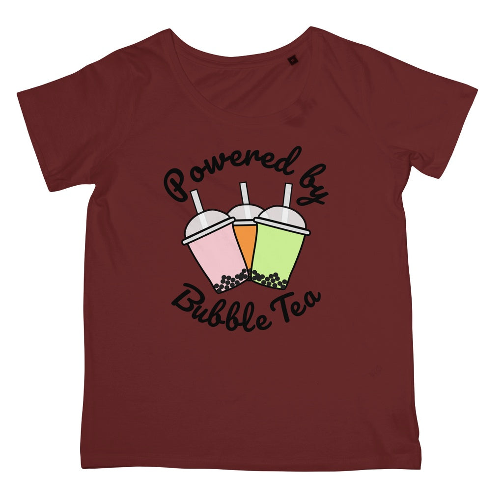 Powered By Bubble Tea T-Shirt (Foodie Collection, Women's Fit)