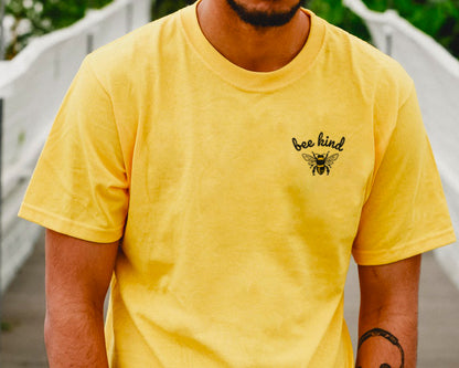 Bee Kind (Left-Breast Print) Nature Collection Be Summer Softstyle T-Shirt