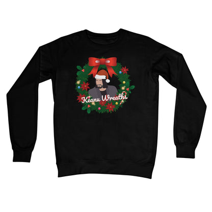 Keanu Wreaths Reeves Funny 2019 Design Crew Neck Sweatshirt