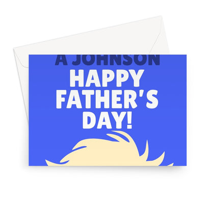 Thanks For Not Being a Johnson Happy Father's Day Funny Pun Boris Politics Tory Meme Dad Greeting Card