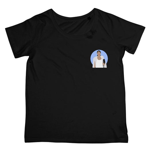 Cultural Icon Apparel - Alexandria Ocasio-Cortez (AOC) Women's Fit T-Shirt (Left-Breast Print)