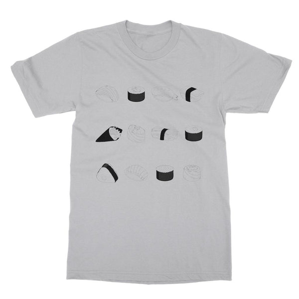 Line Art Sushi T-Shirt (Foodie Collection)