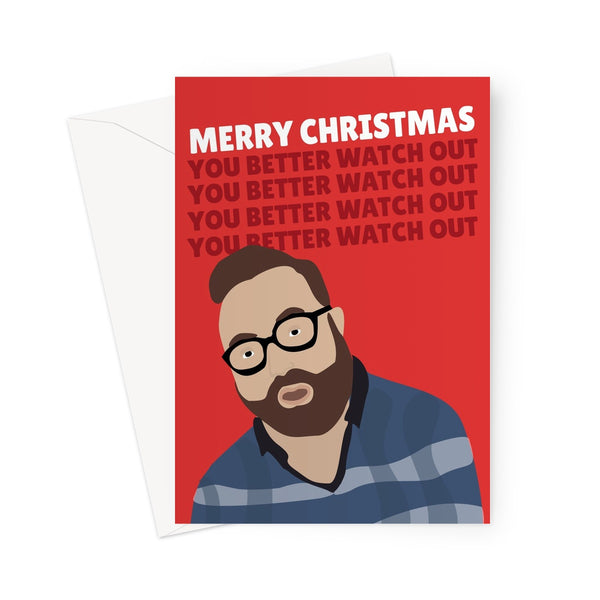 You Better Watch Out Meme Vine Song Christmas Xmas Classic Retro Social Media Greeting Card
