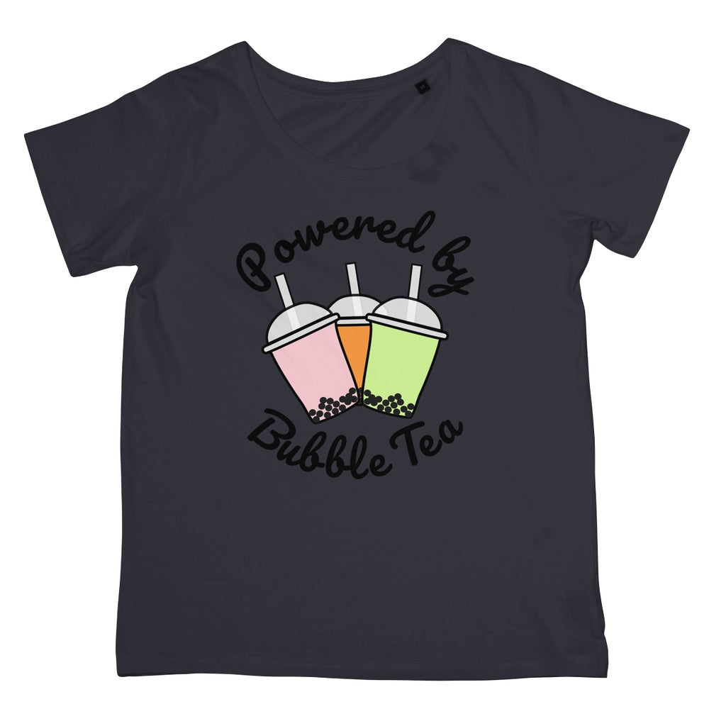 Powered By Bubble Tea T-Shirt (Foodie Collection, Women's Fit)