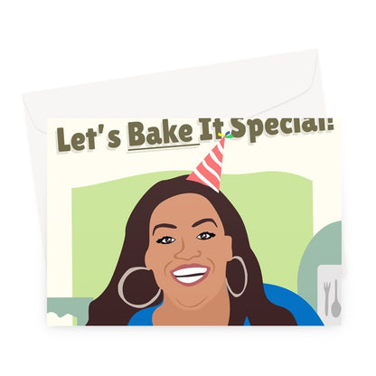 Happy Birthday, Babes! Let's Bake It Special! Alison Hammond Bake Off Celebrity Fan Funny TV Show Greeting Card