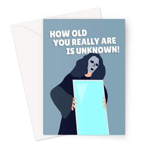 How Old You Really Are Is Unknown! Funny Glasgow Experience Viral TikTok Birthday Greeting Card