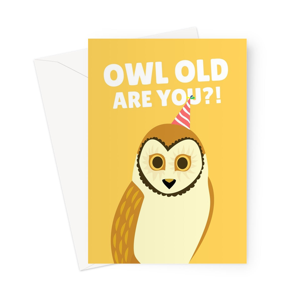 Owl Old Are You?! Funny Cute Birthday Nature Animal Greeting Card