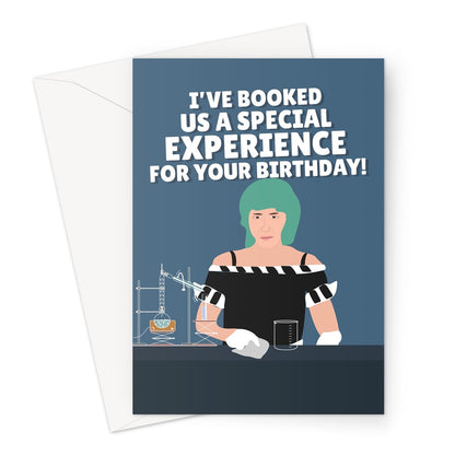 I've Booked Us A Special Experience For Your Birthday The Unknown Funny Glasgow Experience Viral TikTok Greeting Card