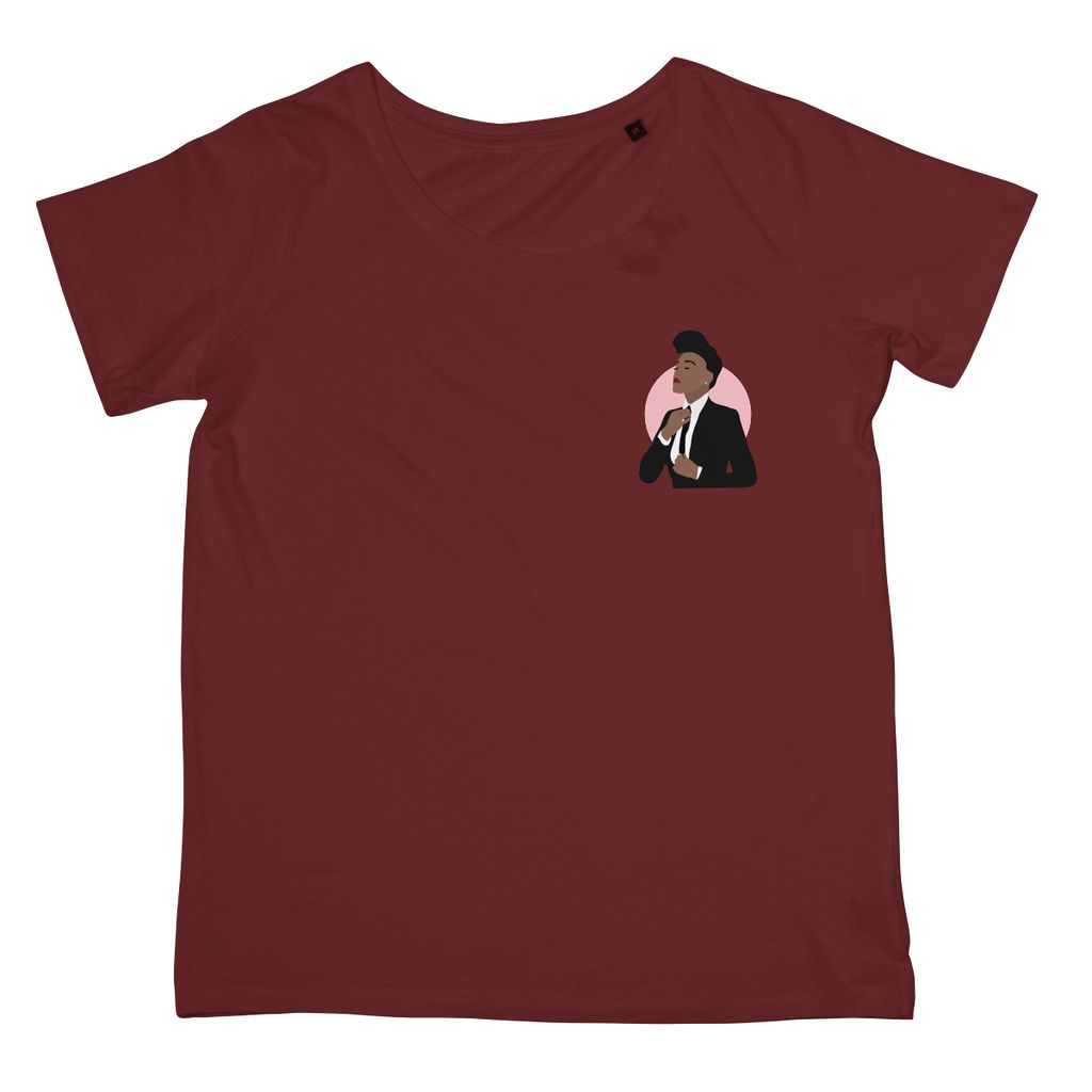 Musical Icon Apparel - Janelle Monae Women's Fit T-Shirt (Left-Breast Print)