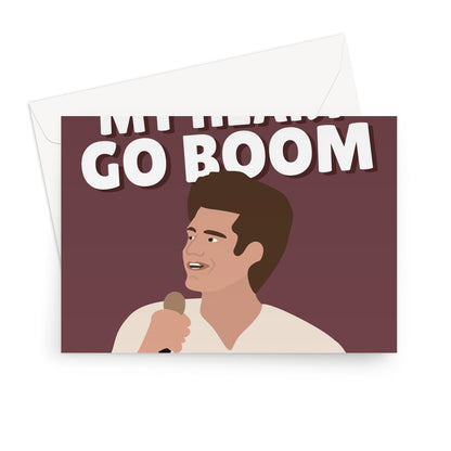 You Make My Heart Go Boom Andrew Garfield Film Celebrity Actor Birthday Anniversary Valentine's Day Love Fan Greeting Card