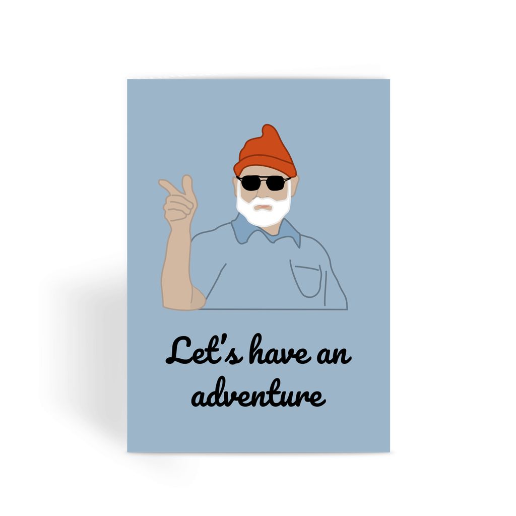 Life Aquatic Greetings Card - 'Let's Have An Adventure'