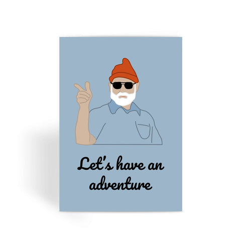 Life Aquatic Greetings Card - 'Let's Have An Adventure'