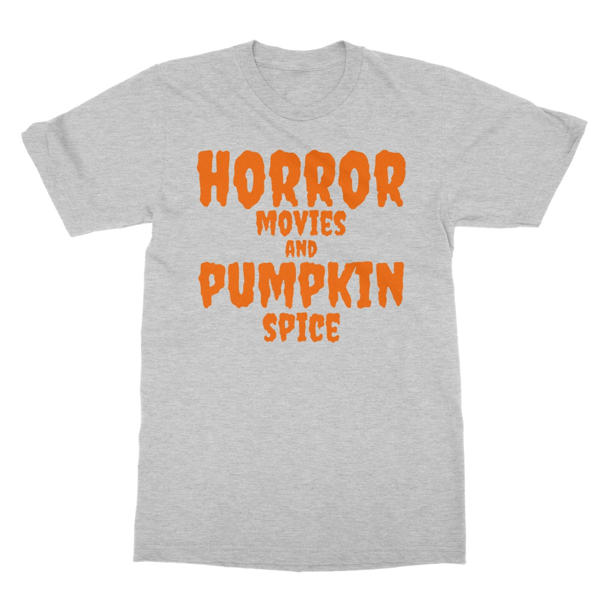 Halloween Apparel - Horror Movies and Pumpkin Spice  Softstyle T-Shirt