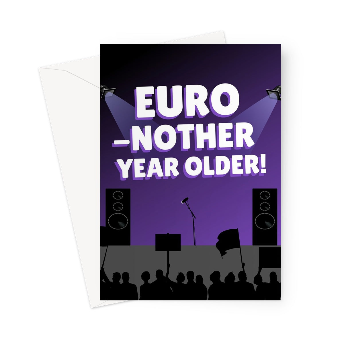 Euro-nother Year Older! Birthday Funny Eurovision Song Mae Muller Fan Sam Ryder Greeting Card