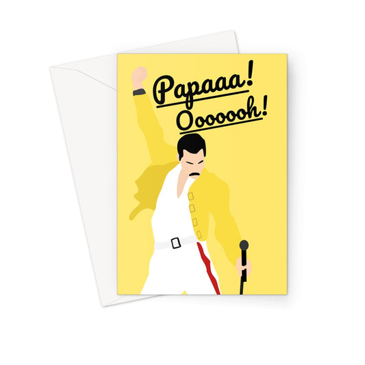 Freddie Mercury Father's Day Card (Queen, Bohemian Rhapsody Birthday Card)