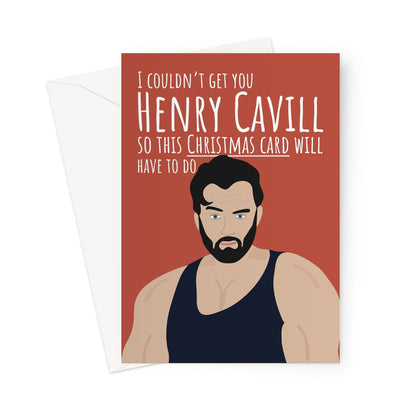 I Couldn't Get You Henry Cavill So This Christmas Card Will Have To Do Funny Fan Film Fancy Super Xmas Greeting Card