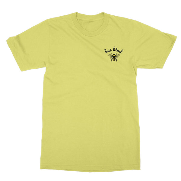 Bee Kind (Left-Breast Print) Nature Collection Be Summer Softstyle T-Shirt