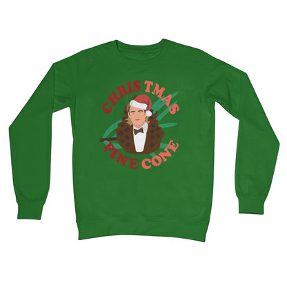 Christmas Pine Cone Chris Pine Funny Jumper Celebrity Crew Neck Sweatshirt