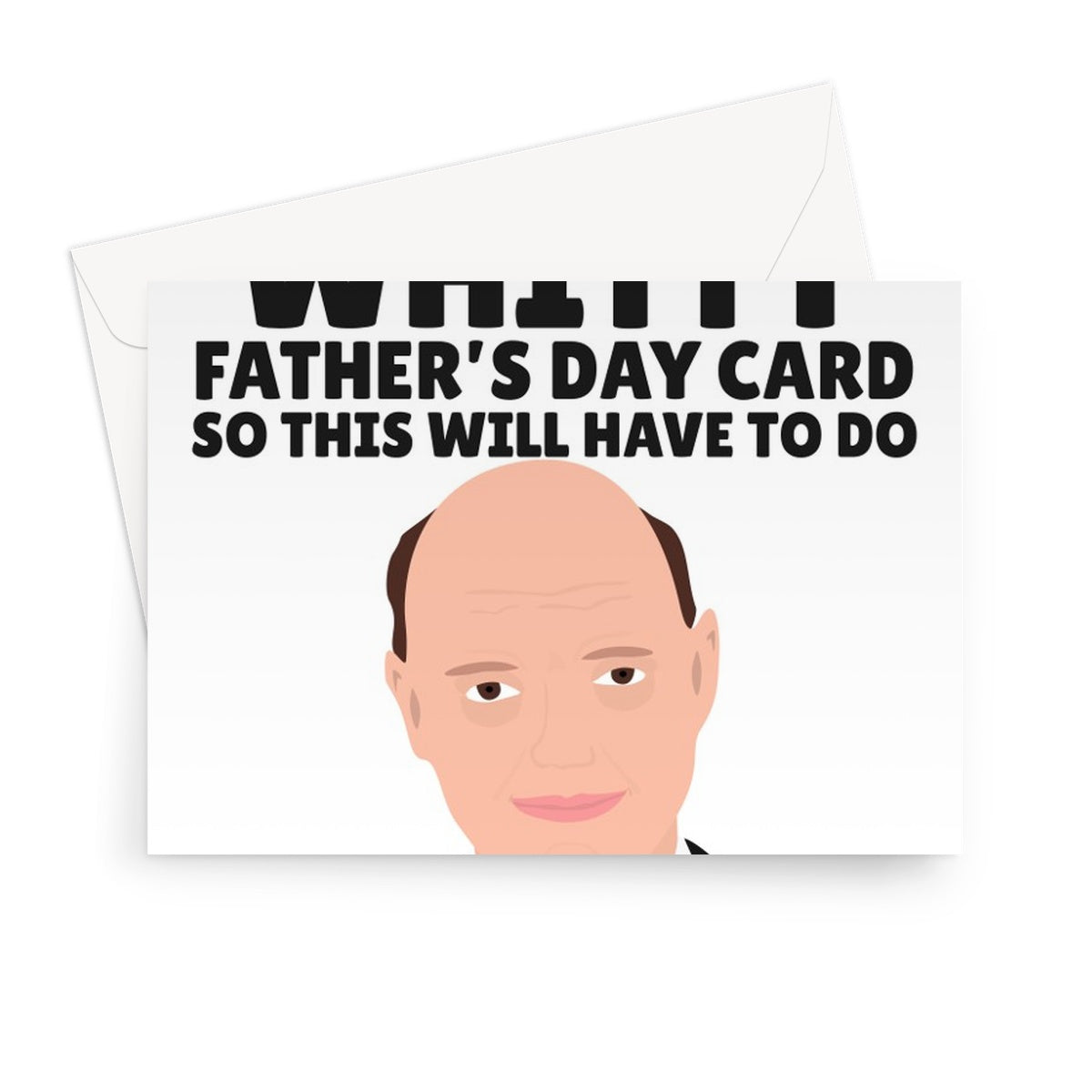 I Couldn't Find You A Whitty Father's Day Card So This Will Have To Do Funny Dad Politics Covid Briefings Boris Chris Whitty Witty Greeting Card