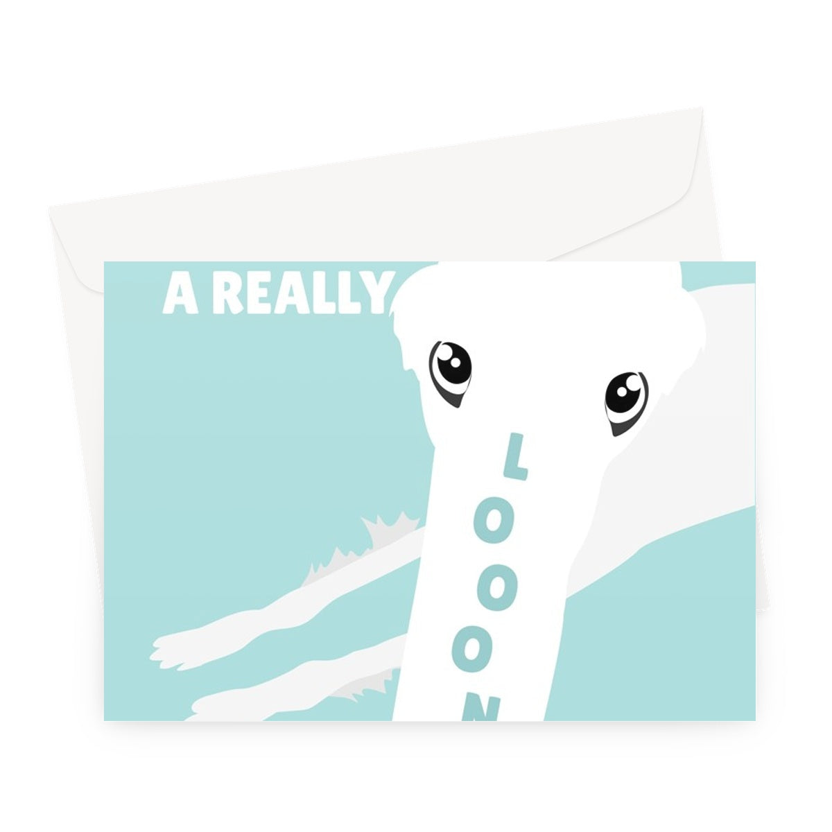 Let's Stay Together A Really Long Time Funny Cute Dog Anniversary Love Long Borzoi Pet Greeting Card