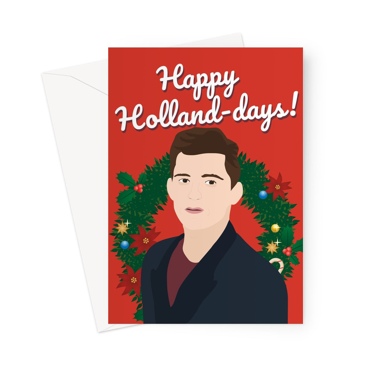 Happy Holland - Days Christmas Xmas Festive Tom Holland Film Movie Fan 2020 Greeting Card